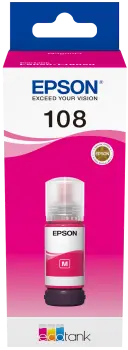 108 EcoTank Magenta ink bottle