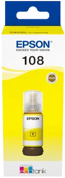 108 EcoTank Yellow ink bottle